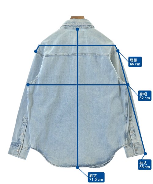 Calvin Klein Jeans（カルバンクラインジーンズ）カジュアルシャツ 青 サイズ:S レディース/2200678471050