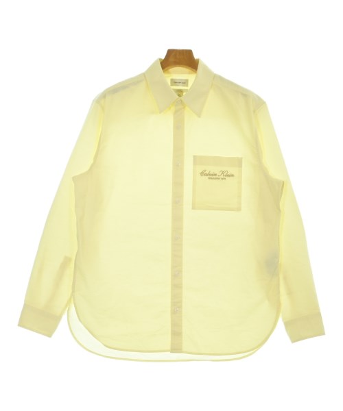 Calvin Klein Jeans（カルバンクラインジーンズ）カジュアルシャツ 黄 サイズ:S メンズ/2200685997109