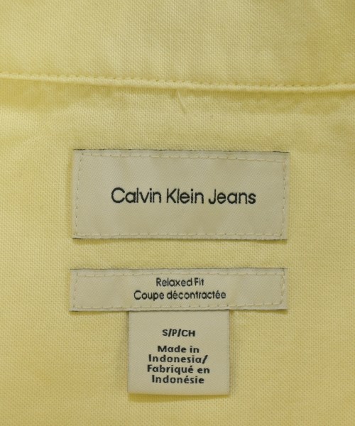Calvin Klein Jeans（カルバンクラインジーンズ）カジュアルシャツ 黄 サイズ:S メンズ/2200685997109