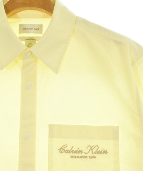Calvin Klein Jeans（カルバンクラインジーンズ）カジュアルシャツ 黄 サイズ:S メンズ/2200685997109