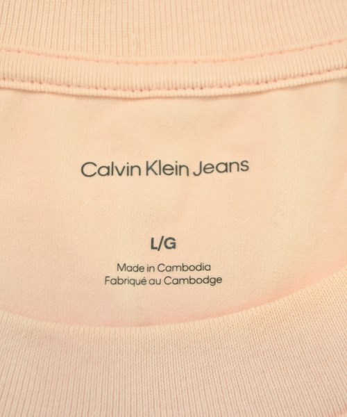 Calvin Klein Jeans（カルバンクラインジーンズ）Tシャツ・カットソー ピンク サイズ:L レディース/2200690321067