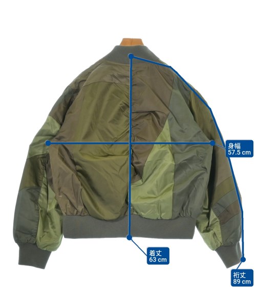 ANREALAGE（アンリアレイジ）ミリタリーブルゾン カーキ サイズ:48(L位) メンズ/2200628535023