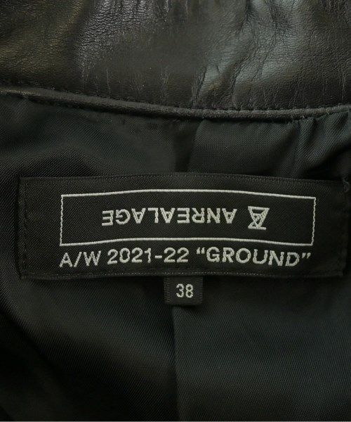 ANREALAGE（アンリアレイジ）ライダース 黒 サイズ:38(M位) メンズ/2200676281019