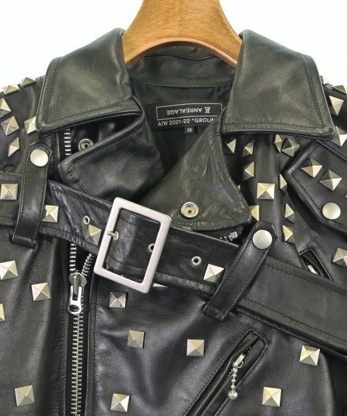 ANREALAGE（アンリアレイジ）ライダース 黒 サイズ:38(M位) メンズ/2200676281019