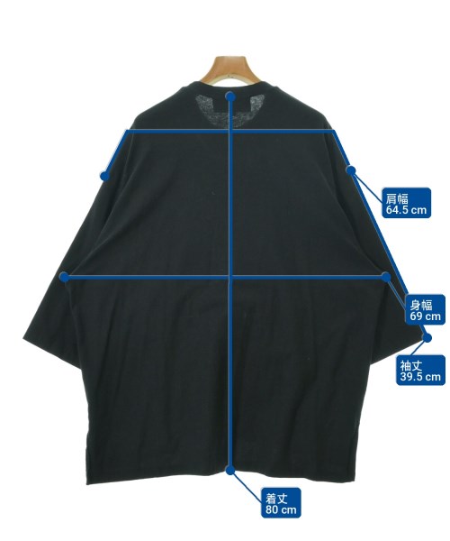 ANREALAGE（アンリアレイジ）Tシャツ・カットソー 黒 サイズ:M メンズ/2200735759015