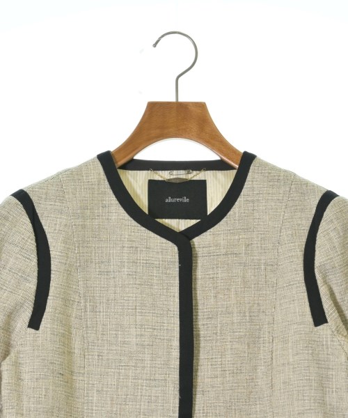 allureville（アルアバイル）ノーカラージャケット ベージュ サイズ:2(M位) レディース/2200633300074