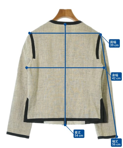 allureville（アルアバイル）ノーカラージャケット ベージュ サイズ:2(M位) レディース/2200633300074