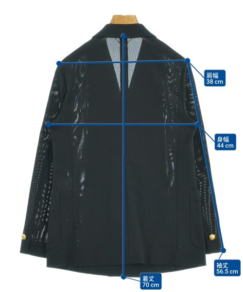 allureville（アルアバイル）テーラードジャケット 黒 サイズ:1(S位) レディース/2200623783047