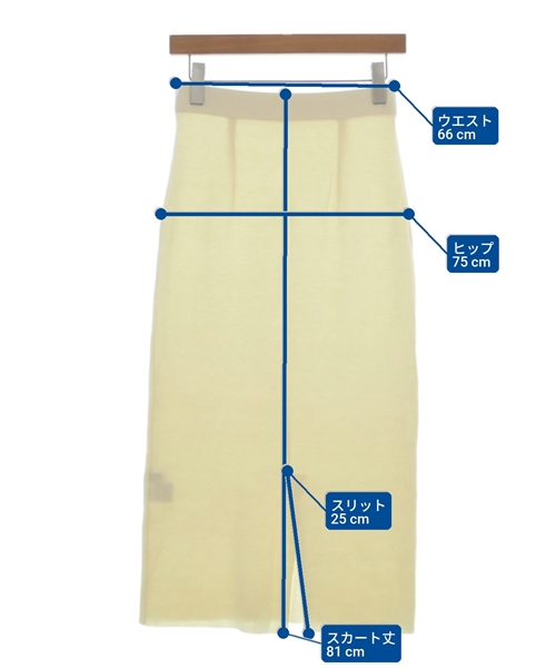 allureville（アルアバイル）ロング・マキシ丈スカート 白 サイズ:2(M位) レディース/2200618973118