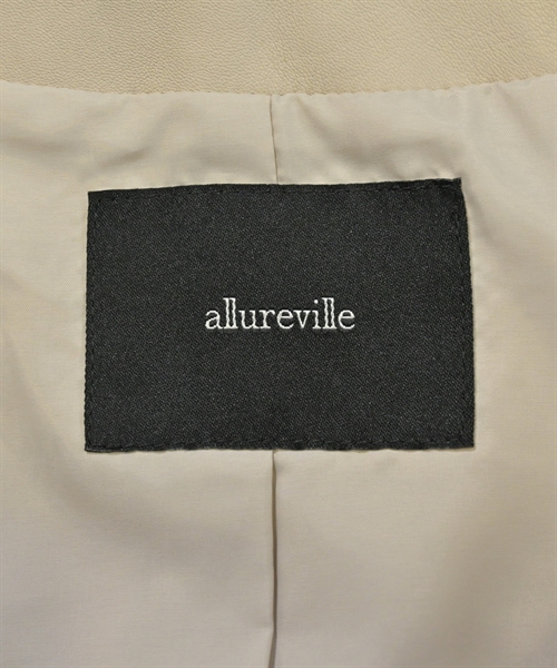 allureville（アルアバイル）ライダース ベージュ サイズ:1(S位) レディース/2200639352015