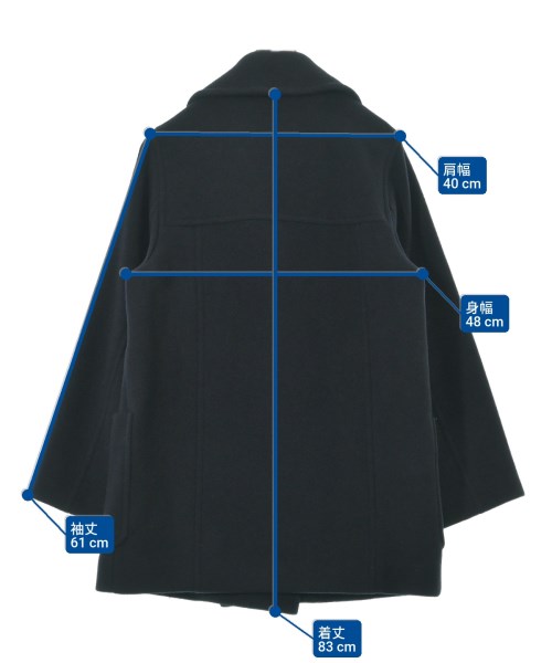 allureville（アルアバイル）ピーコート 紺 サイズ:2(M位) レディース/2200626344016