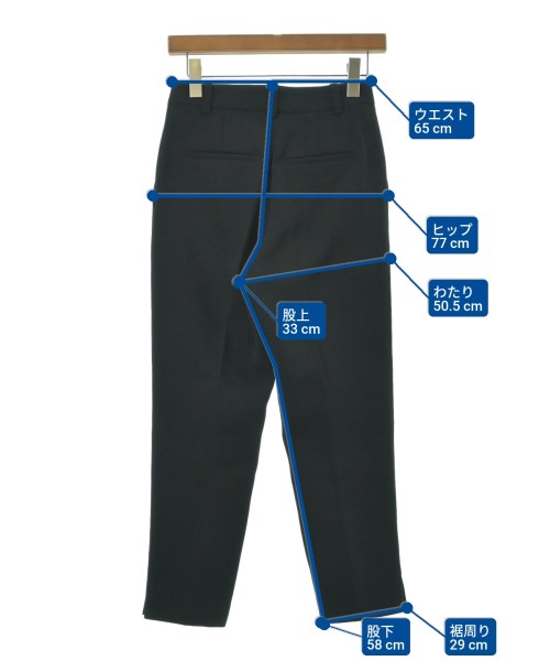 allureville（アルアバイル）スラックス 黒 サイズ:1(S位) レディース/2200641042034