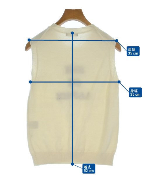 allureville（アルアバイル）ベスト/ノースリーブ 白 サイズ:2(M位) レディース/2200632651016