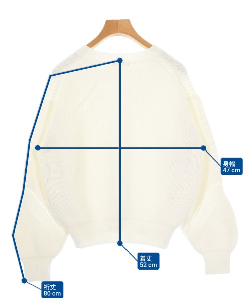 allureville（アルアバイル）ニット・セーター 白 サイズ:2(M位) レディース/2200632050123