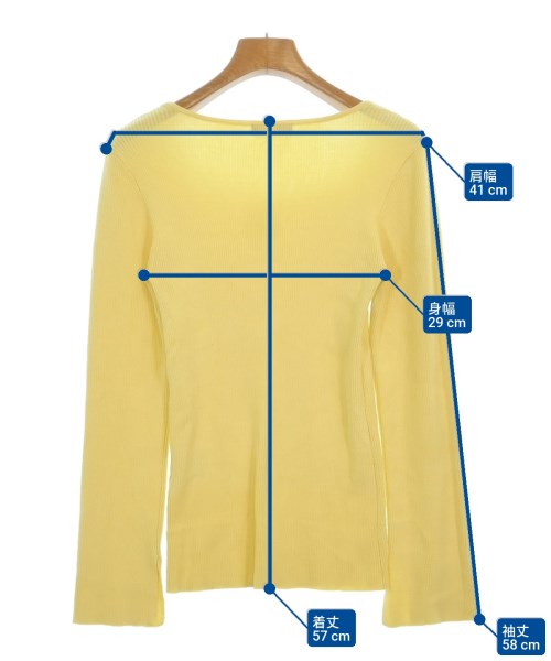 allureville（アルアバイル）ニット・セーター 黄 サイズ:2(M位) レディース/2200622698038