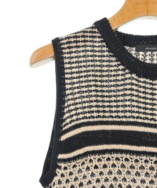 allureville（アルアバイル）ベスト/ノースリーブ 黒 サイズ:2(M位) レディース/2200625214044