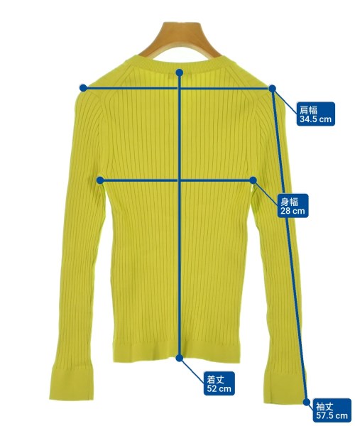 allureville（アルアバイル）ニット・セーター 黄 サイズ:2(M位) レディース/2200627579011