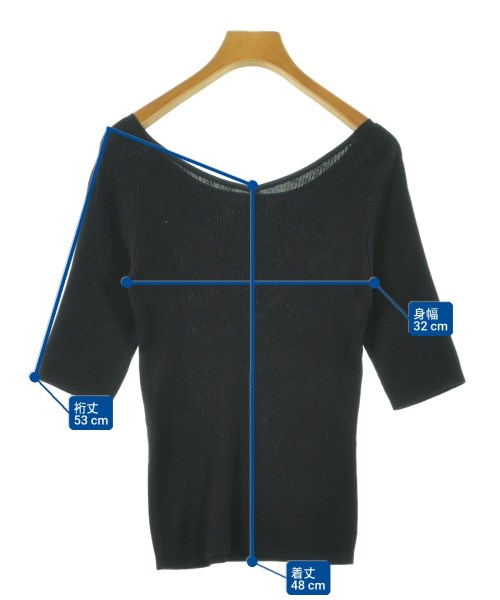 allureville（アルアバイル）ニット・セーター 黒 サイズ:2(M位) レディース/2200613574136