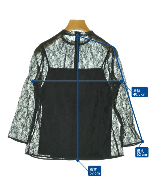 allureville（アルアバイル）ブラウス 黒 サイズ:2(M位) レディース/2200579172179