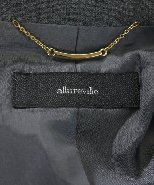 allureville（アルアバイル）テーラードジャケット グレー サイズ:1(S位) レディース/2200618788019