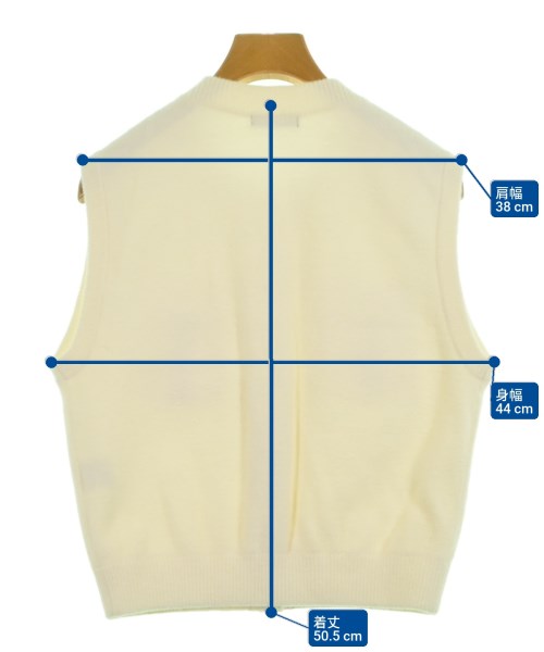 allureville（アルアバイル）ベスト 白 サイズ:2(M位) レディース/2200620000093