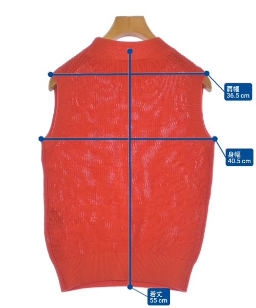 allureville（アルアバイル）ベスト/ノースリーブ 赤 サイズ:2(M位) レディース/2200617676089