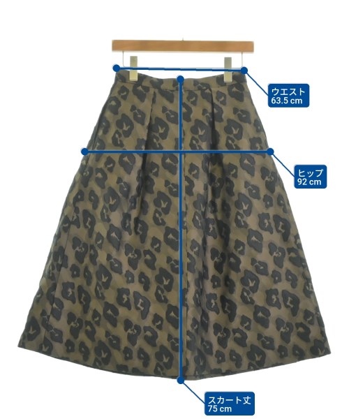 allureville（アルアバイル）ロング・マキシ丈スカート 茶 サイズ:2(M位) レディース/2200631615095