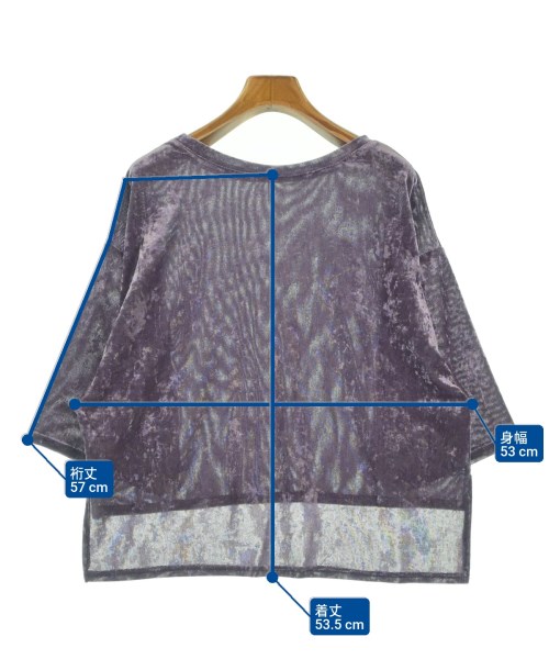 allureville（アルアバイル）Tシャツ・カットソー 紫 サイズ:2(M位) レディース/2200630516027