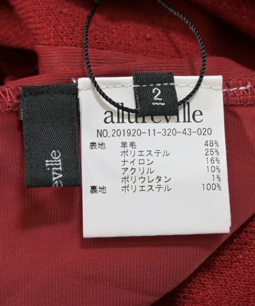 allureville（アルアバイル）ロング・マキシ丈スカート 赤 サイズ:2(M位) レディース/2200669406092