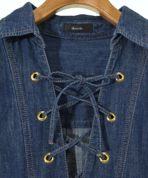 allureville（アルアバイル）シャツワンピース 青 サイズ:2(M位) レディース/2200672565038