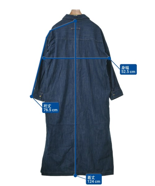 allureville（アルアバイル）シャツワンピース 青 サイズ:2(M位) レディース/2200672565038