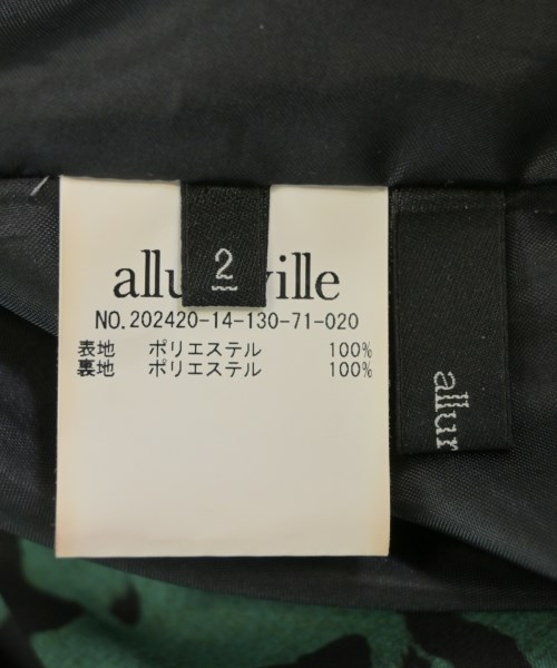 allureville（アルアバイル）ワンピース 緑 サイズ:2(M位) レディース/2200679608059