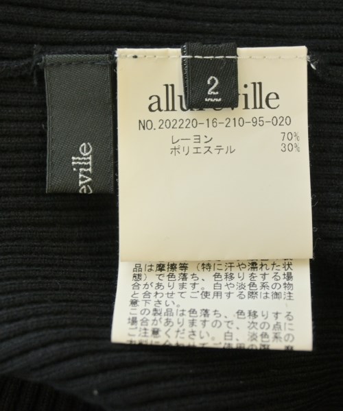 allureville（アルアバイル）ニット・セーター 黒 サイズ:2(M位) レディース/2200694470150