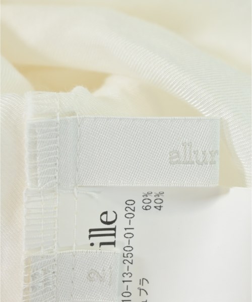 allureville（アルアバイル）ブラウス 白 サイズ:2(M位) レディース/2200694362196