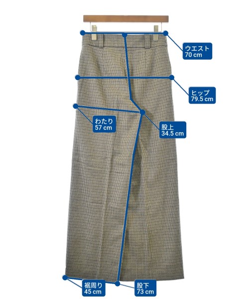 allureville（アルアバイル）スラックス 茶 サイズ:2(M位) レディース/2200648803010