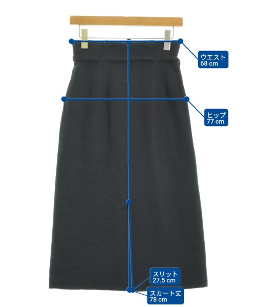 allureville（アルアバイル）ロング・マキシ丈スカート 黒 サイズ:1(S位) レディース/2200652876093