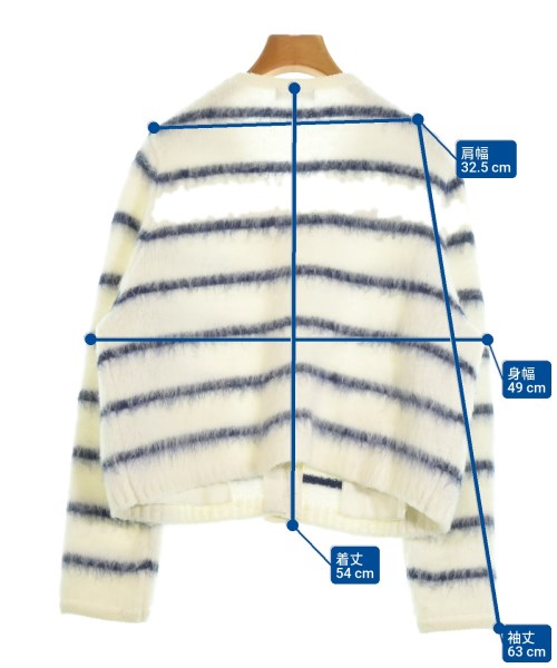 allureville（アルアバイル）カーディガン 白 サイズ:2(M位) レディース/2200657747022