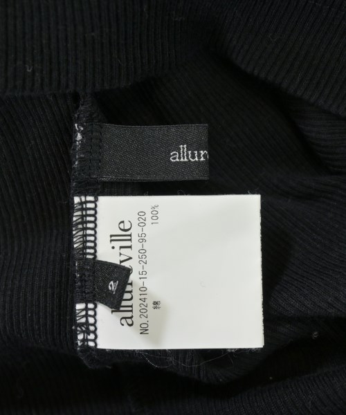 allureville（アルアバイル）Tシャツ・カットソー 黒 サイズ:2(M位) レディース/2200709274056