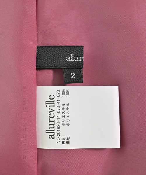 allureville（アルアバイル）ワンピース 赤 サイズ:2(M位) レディース/2200713823042