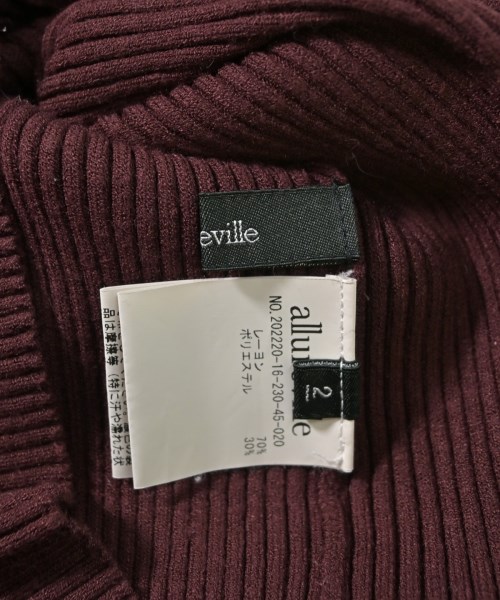 allureville（アルアバイル）ニット・セーター 赤 サイズ:2(M位) レディース/2200637323024