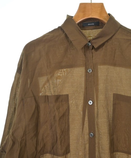 allureville（アルアバイル）カジュアルシャツ 茶 サイズ:2(M位) レディース/2200637323062
