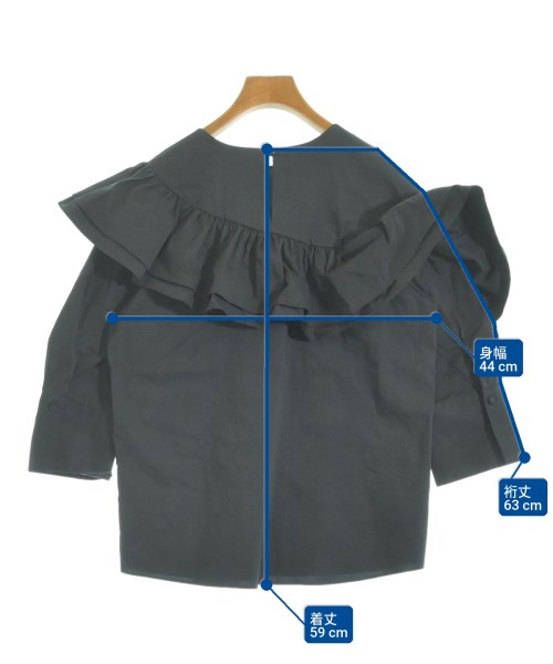 allureville（アルアバイル）ブラウス 黒 サイズ:2(M位) レディース/2200633197032