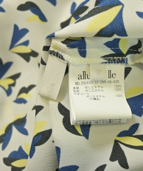 allureville（アルアバイル）ワンピース 白 サイズ:2(M位) レディース/2200637193306