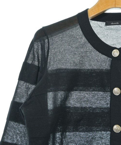 allureville（アルアバイル）カーディガン 黒 サイズ:2(M位) レディース/2200642009012