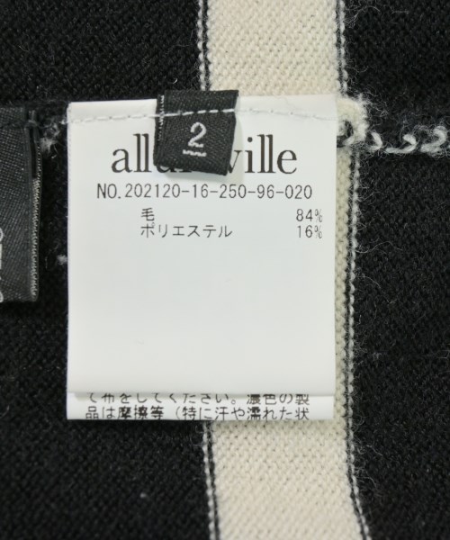 allureville（アルアバイル）ニット・セーター 黒 サイズ:2(M位) レディース/2200691593012