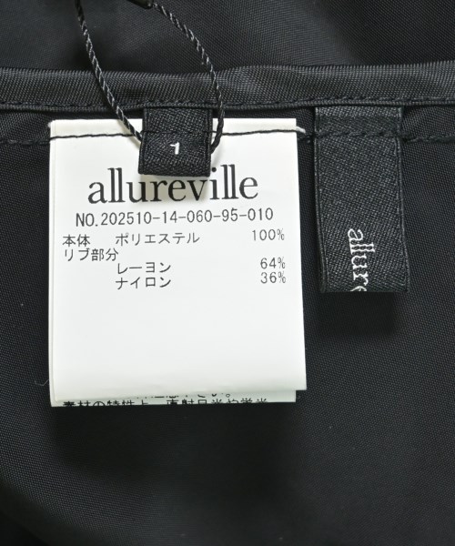 allureville（アルアバイル）ワンピース 黒 サイズ:1(S位) レディース/2200665247019
