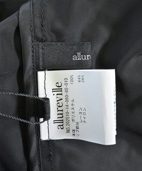 allureville（アルアバイル）ワンピース 黒 サイズ:1(S位) レディース/2200661741443