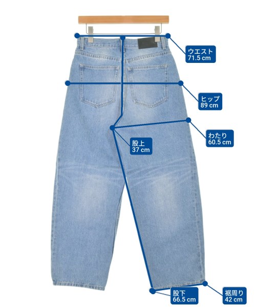 allureville（アルアバイル）デニムパンツ 青 サイズ:2(M位) レディース/2200665410024
