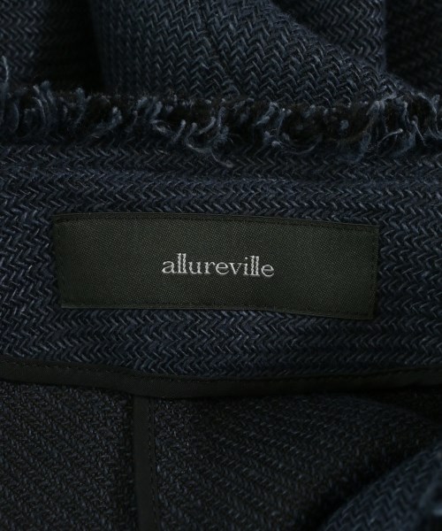 allureville（アルアバイル）ノーカラージャケット 紺 サイズ:2(M位) レディース/2200726393051