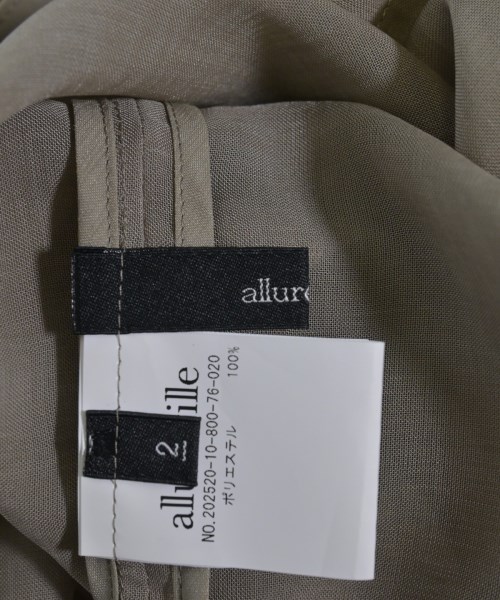 allureville（アルアバイル）カジュアルジャケット ベージュ サイズ:2(M位) レディース/2200729225090